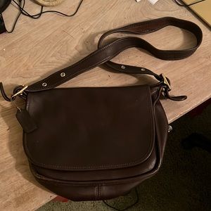 Authentic vintage leather Coach bag